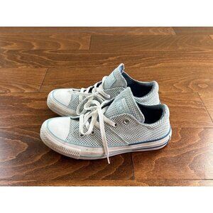Converse Chuck Taylor All Star Low Top Sneakers Blue Mesh Lace Up Size 6
